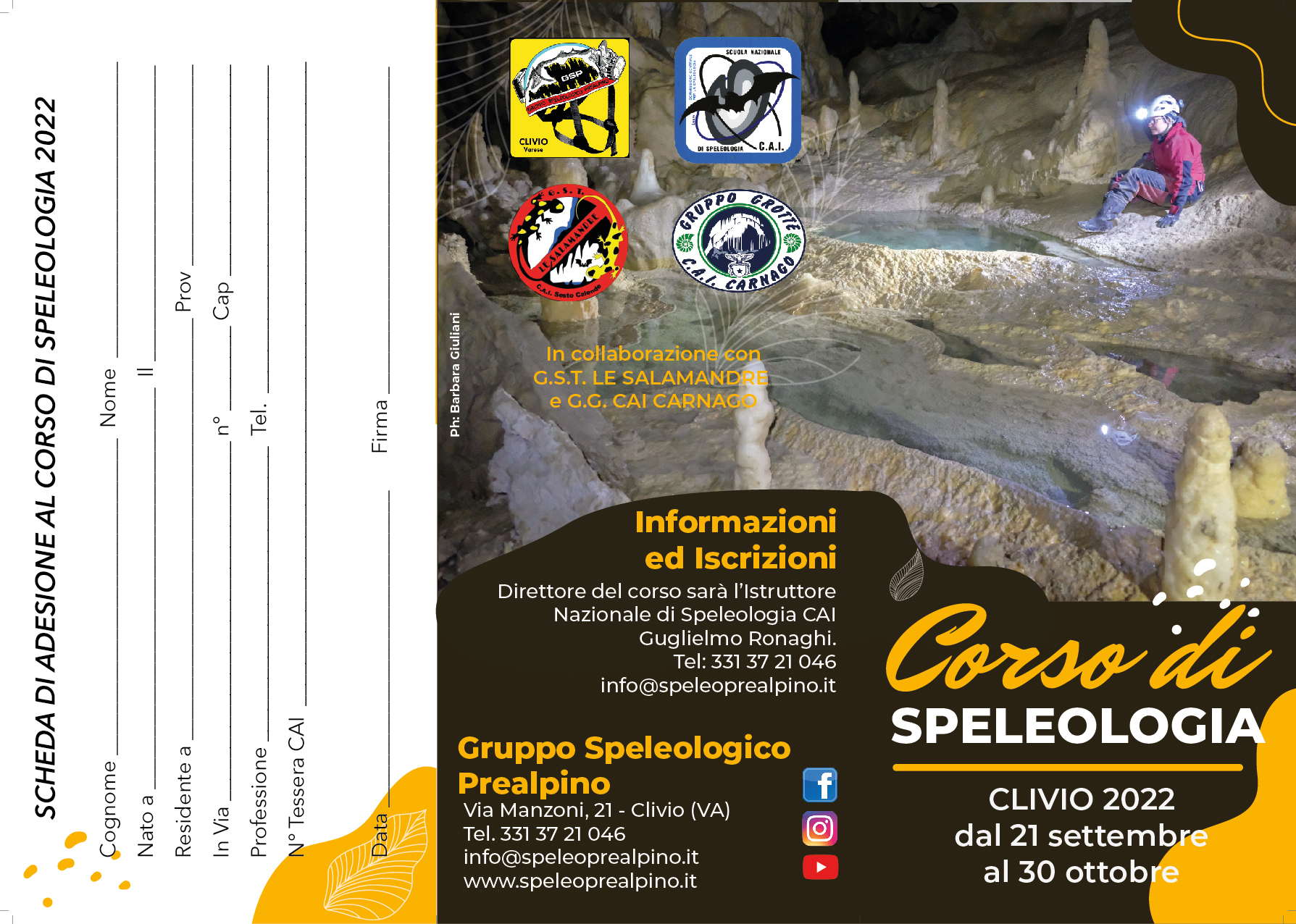 GSP Brochure Corso Speleo 2022 def -01